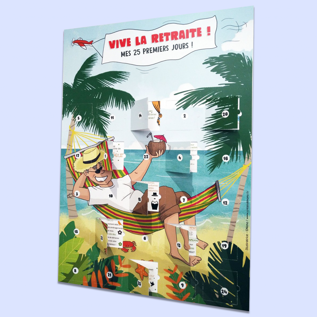 calendrier pour la retraite