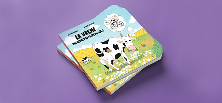 Histoire jeunesse : La vache qui rêvait de faire du vélo