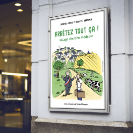 Coté boulot : réalisation d’une affiche pour une pièce de théâtre