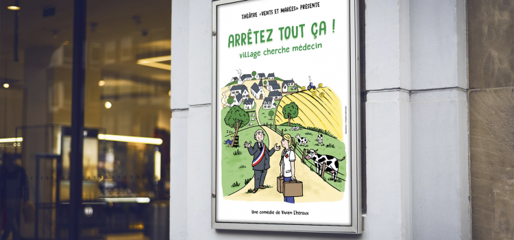 Coté boulot : réalisation d’une affiche pour une pièce de théâtre Coté boulot : réalisation d’une affiche pour une pièce de théâtre